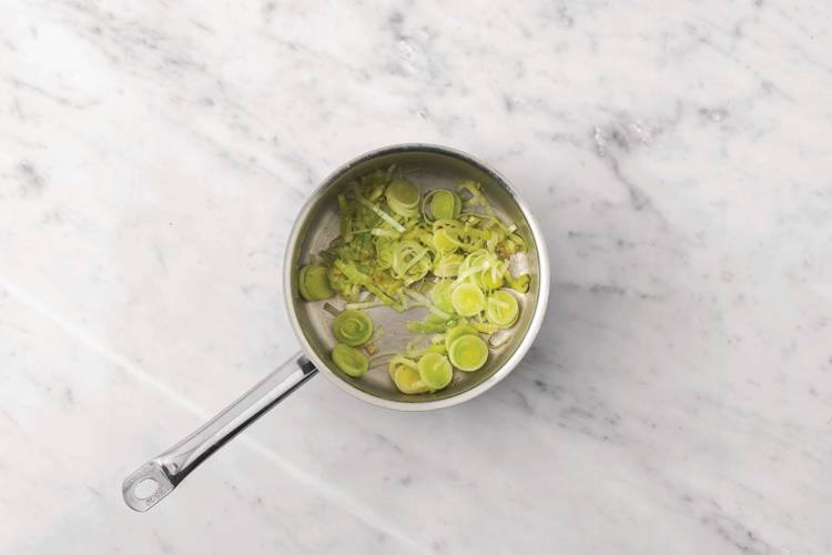 Cook the leek