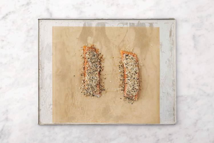 Prep & bake the salmon