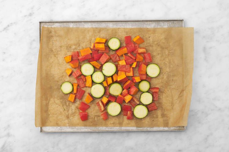 Roast the veggies
