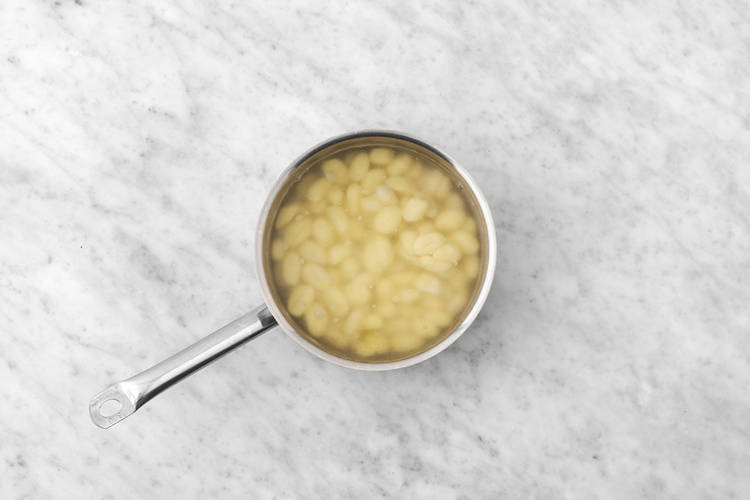 Boil the gnocchi