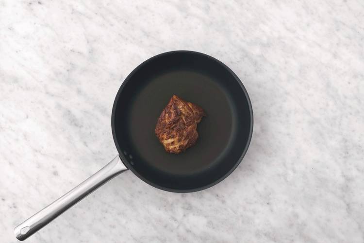 Sear the lamb 