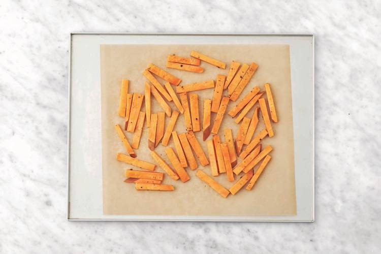 Bake the fries