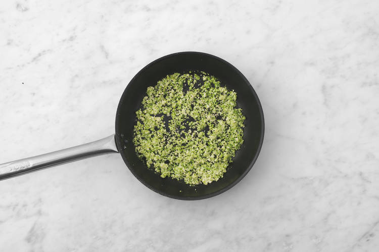 Cook the broccoli & cauliflower rice