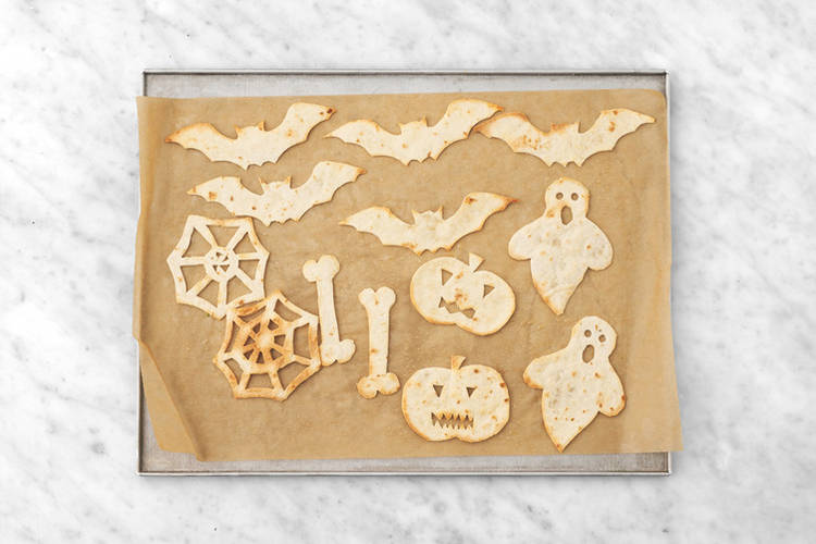 Bake spooky tortillas
