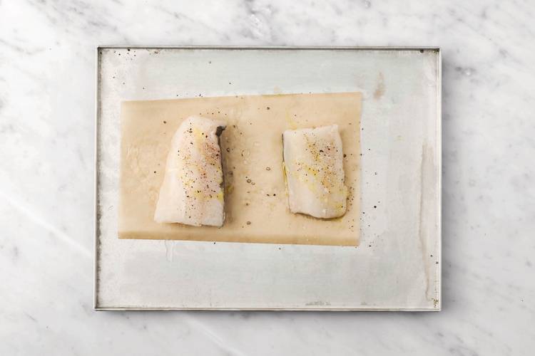 Bake the barramundi
