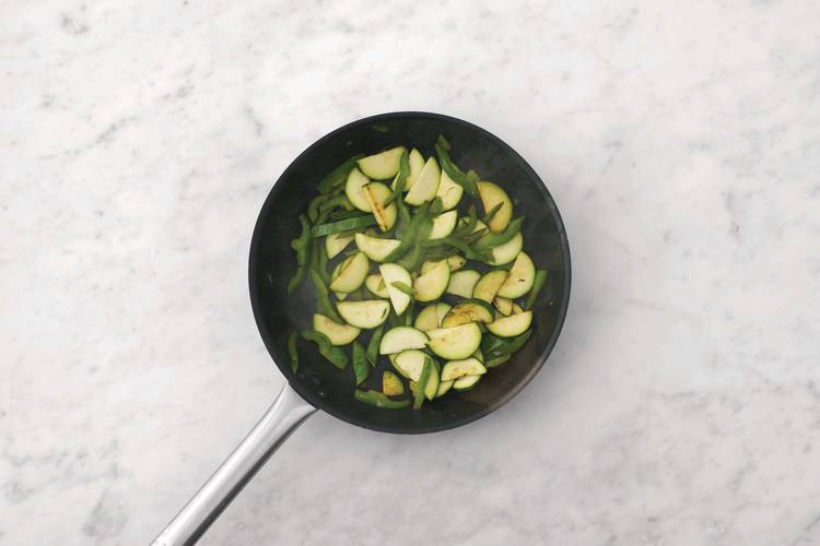 Cook the veggies
