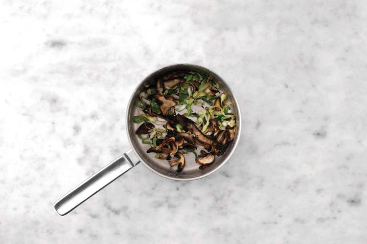 Cook the mushrooms