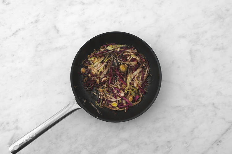 Cook the veggies