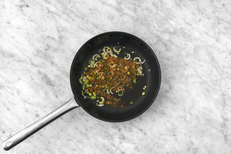 Cook the veggies