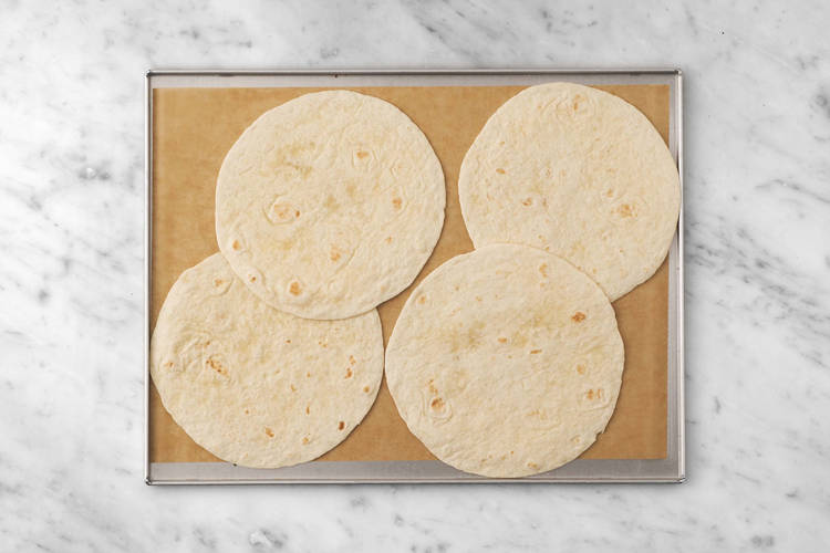 Tortillas erwärmen