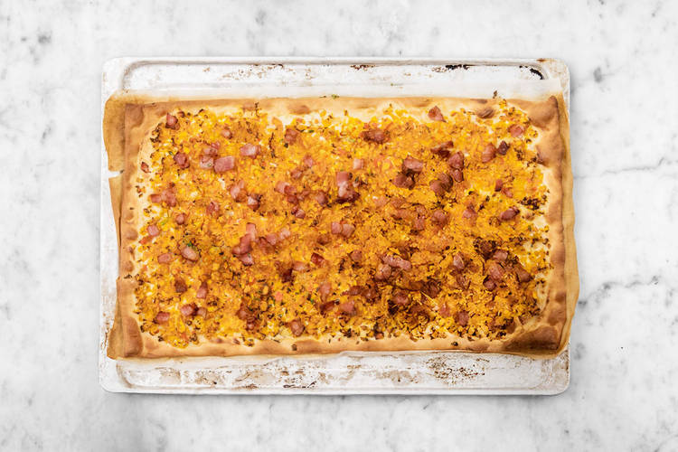 Flammkuchen vollenden