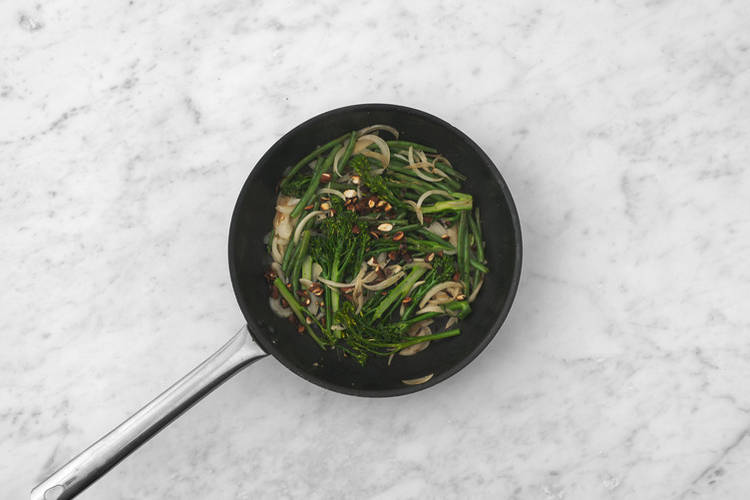 Cook the greens