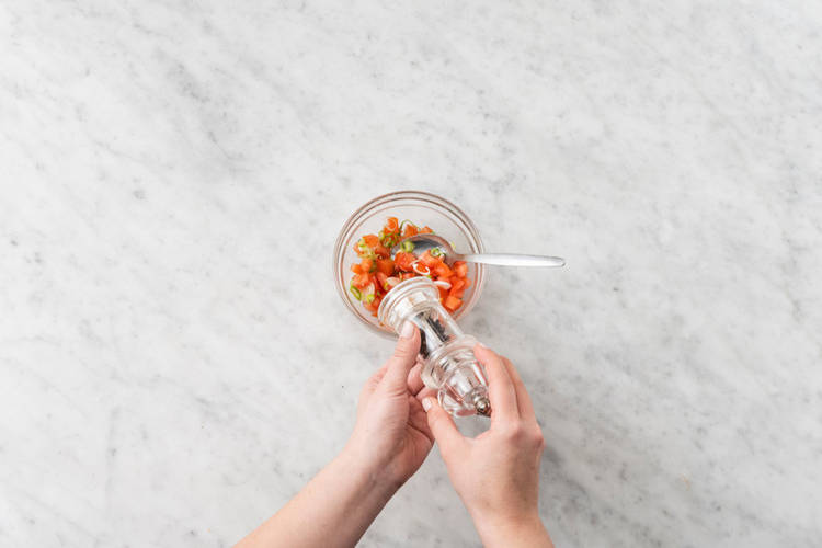Make the salsa & chimichurri