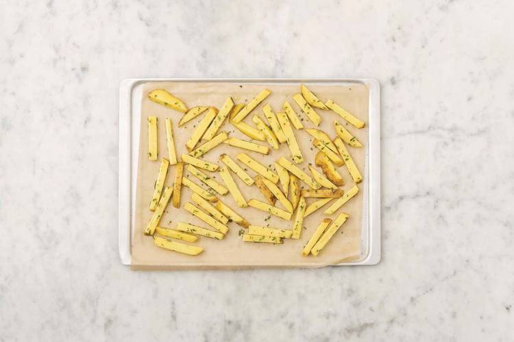 Bake the fries