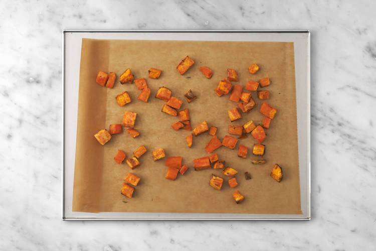 Roast the sweet potato