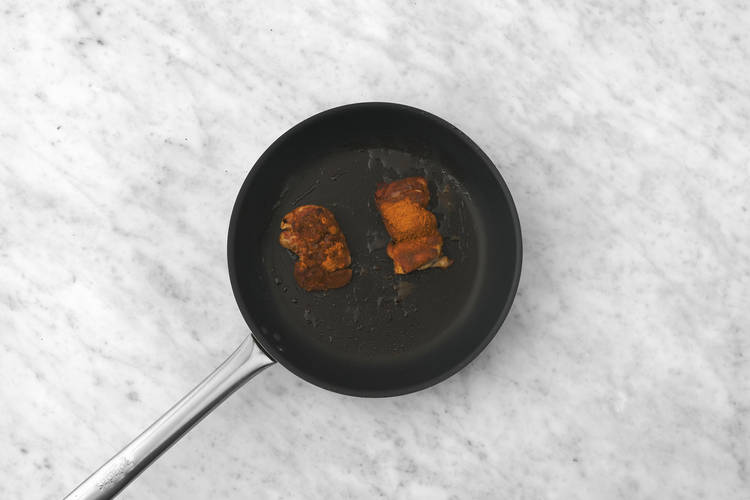 Cook the prawns