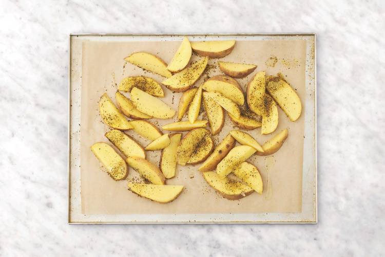 Bake the wedges