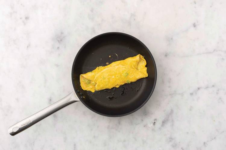 Cook the omelette