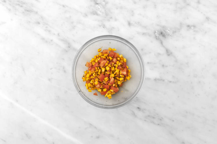 Make the corn salsa