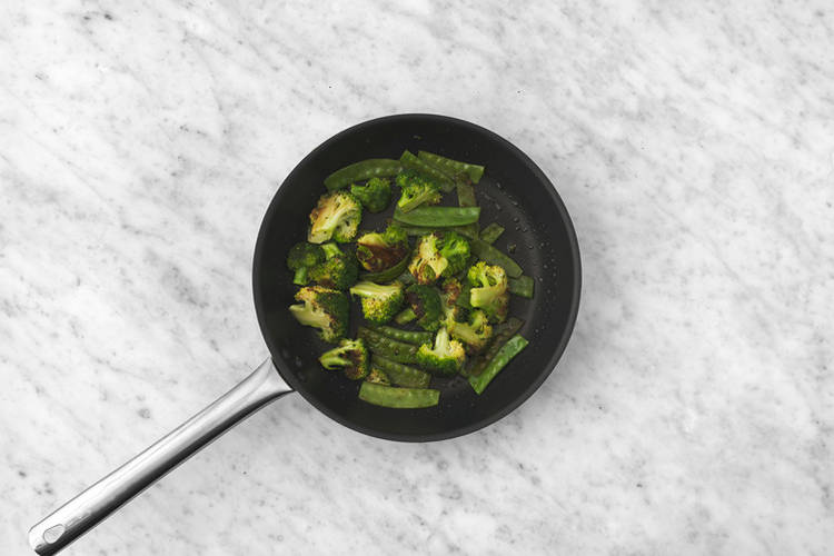Cook the veggies