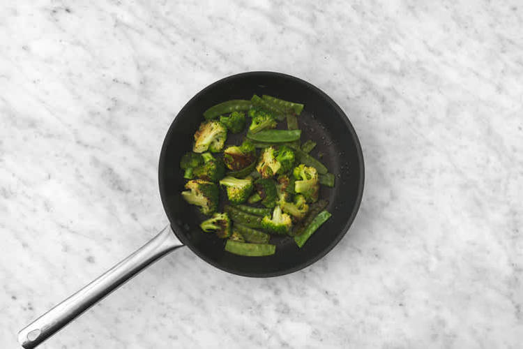 Cook the veggies