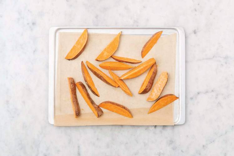 Bake the wedges