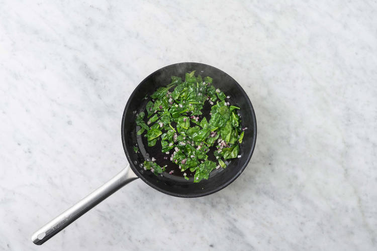 Cook sausage and veggies