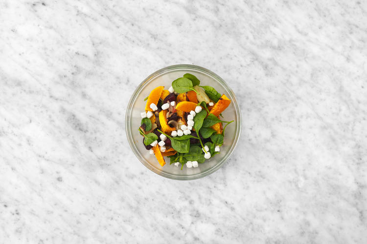 Toss the veggies