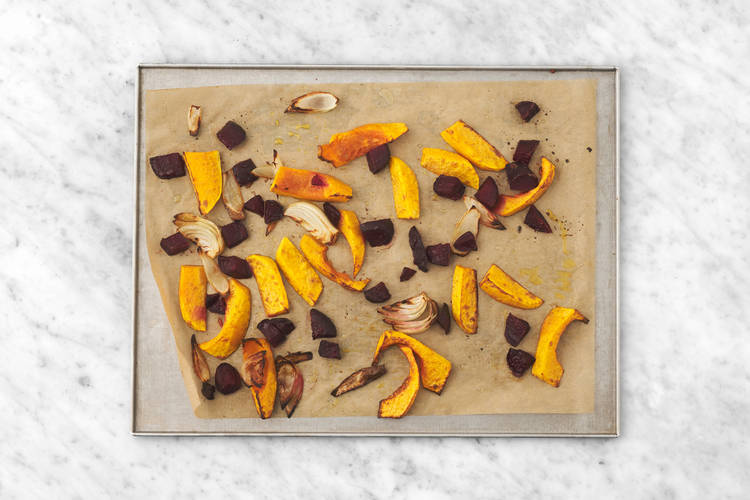 Roast the veggies
