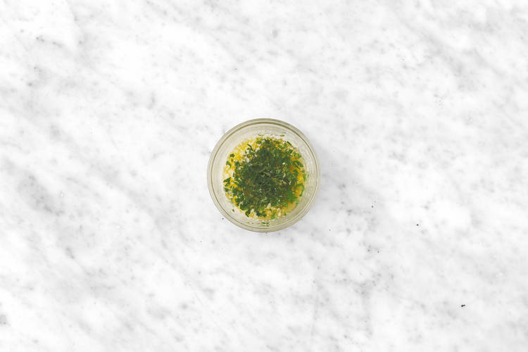 Make the parsley butter 