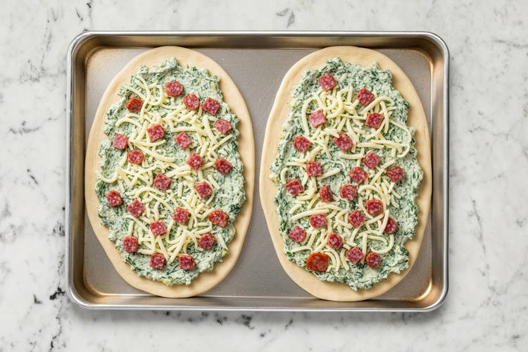 Shape & Assemble Pizzas
