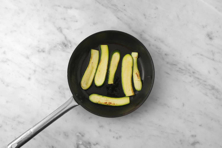 Char the zucchini