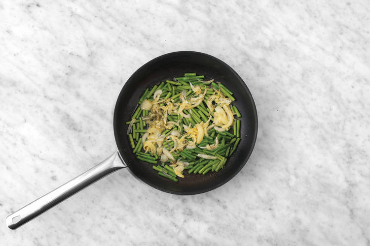 Cook the veggies