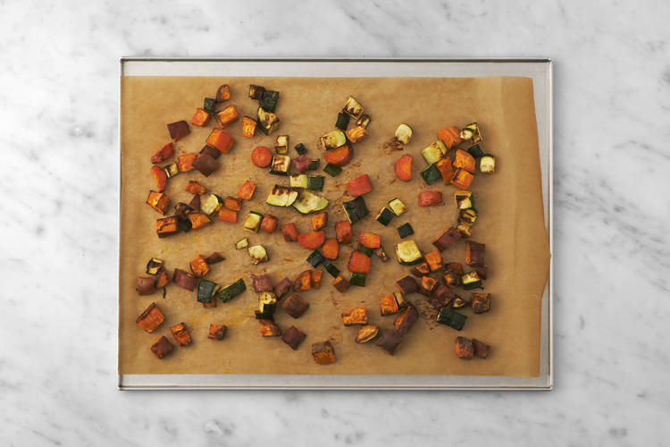 Roast the veggies