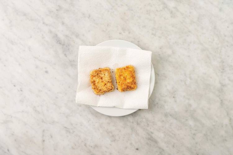 Cook the haloumi