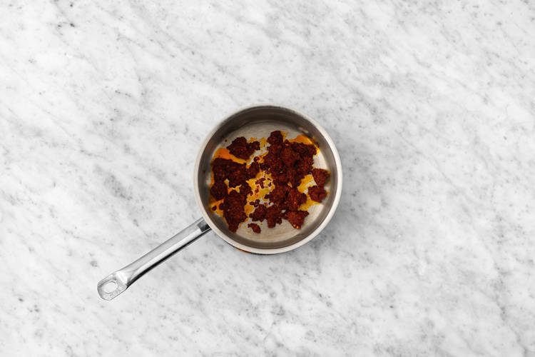 Cook the chorizo