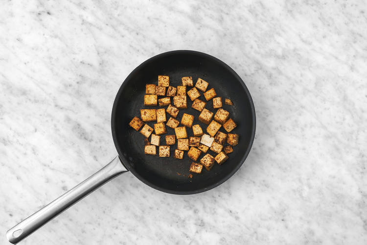 Cook the tofu