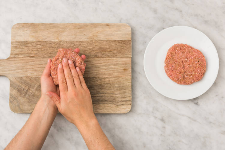 Make the burger patties 