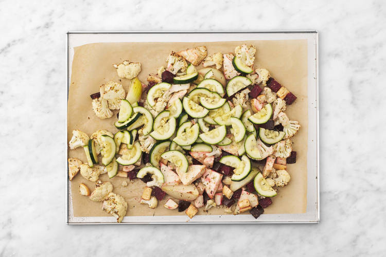 Tilsæt zucchini