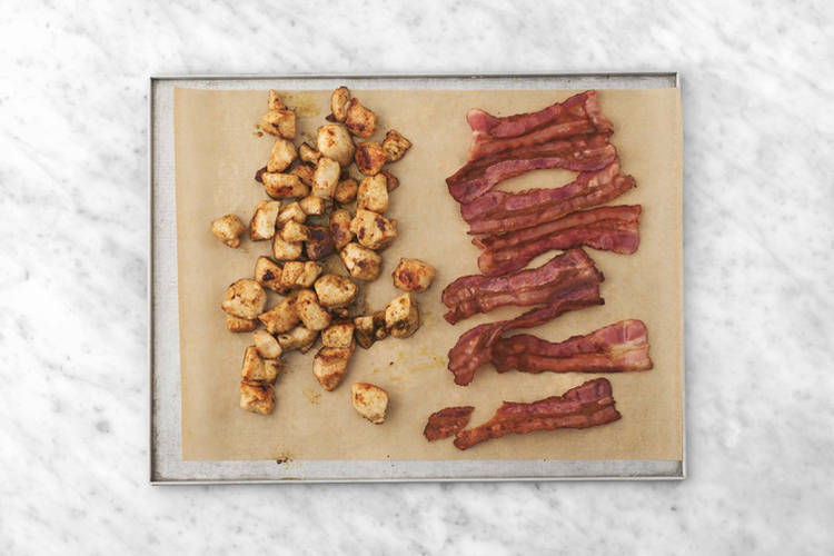 On commence par le four 