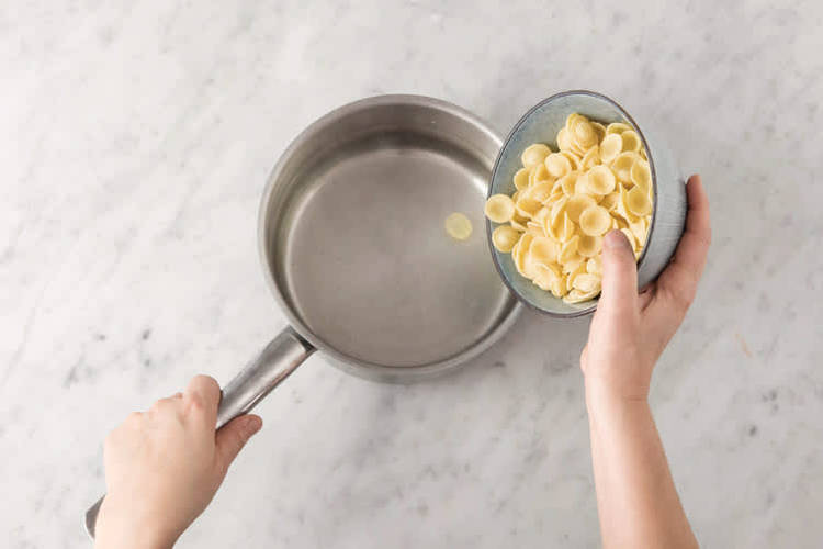 Cook the orecchiette