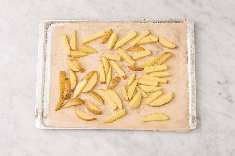 Bake the fries