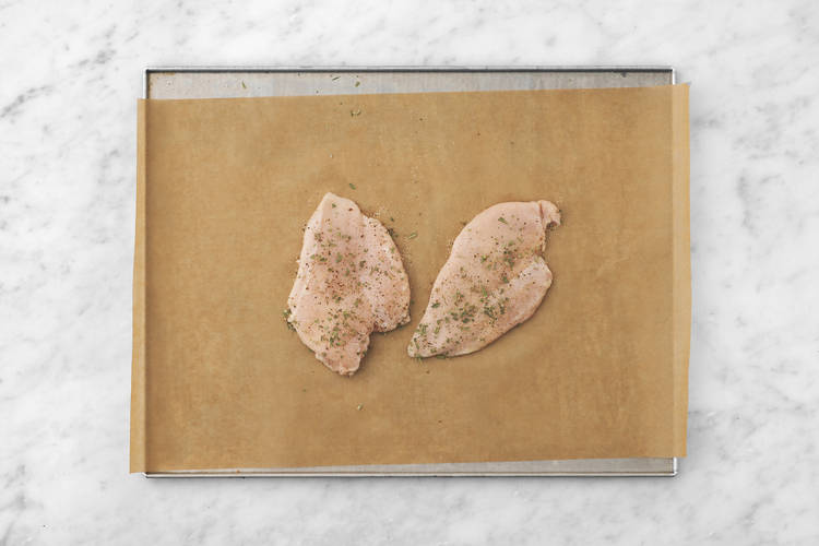 Cook the salmon