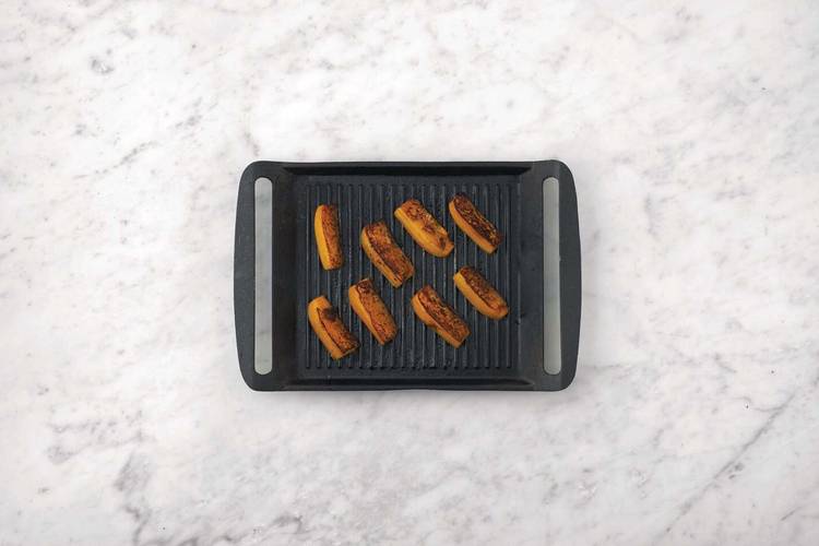 Barbeque the pumpkin