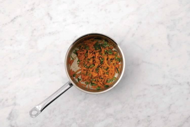 Cook the chicken & veggies