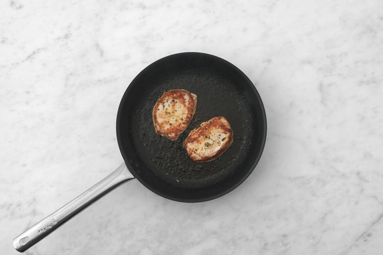 Cook the pork