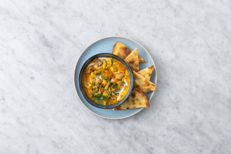 Il curry cremoso è servito