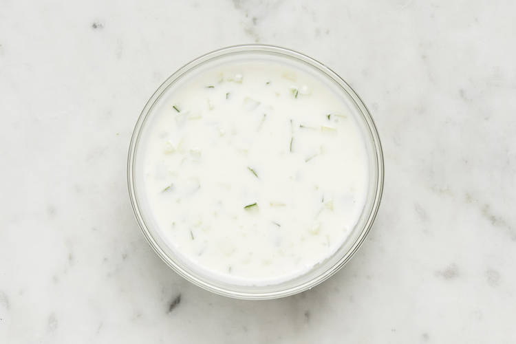 Make cucumber raita