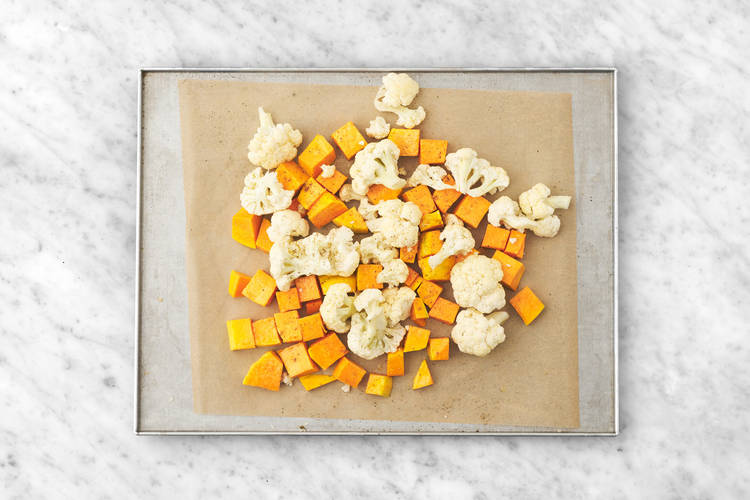 Roast the veggies