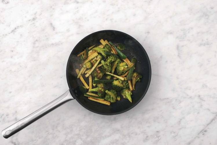 Cook the greens